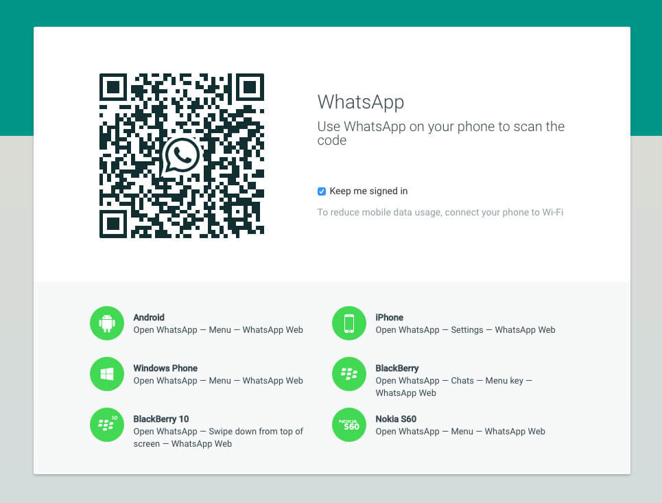 WhatsApp on your computer