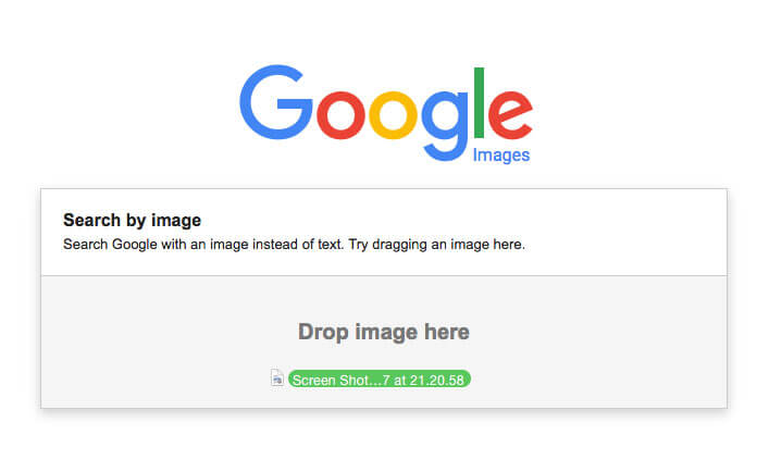 Reverse image search with google