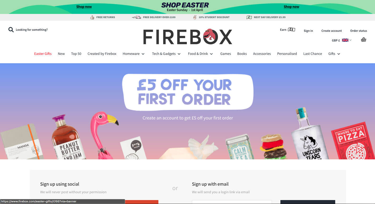 Firebox refer a friend offer - code discount