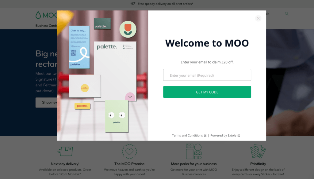 MOO referral code: £20 off your first order