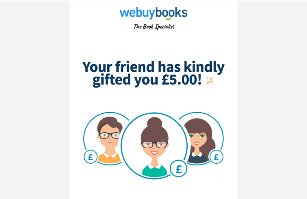 WeBuyBooks.co.uk code referral for £5