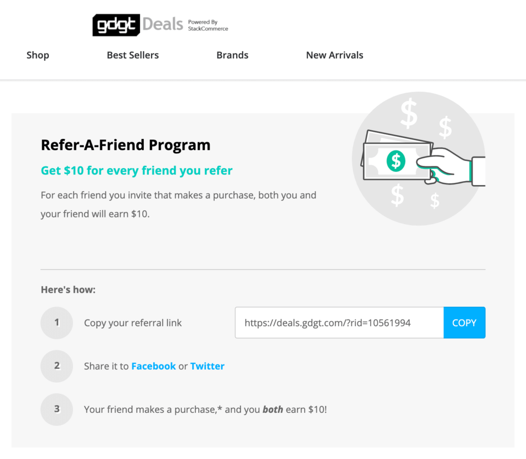 GDGT referral code get USD 10 off discount - gdgt refer a friend