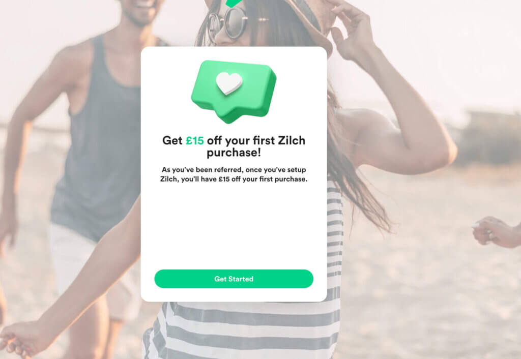 Zilch refer a friend invitation sign-up bonus UK