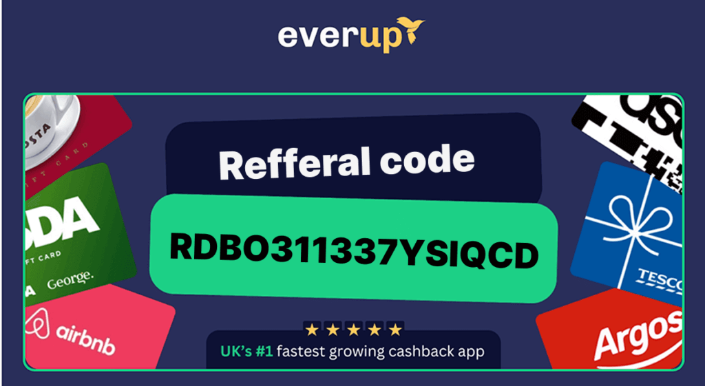 EverUp referral code bonus – earn cashback with the EverUp app