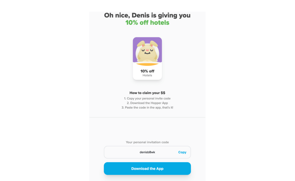 Hopper promo code for exclusive discounts on flights and hotels