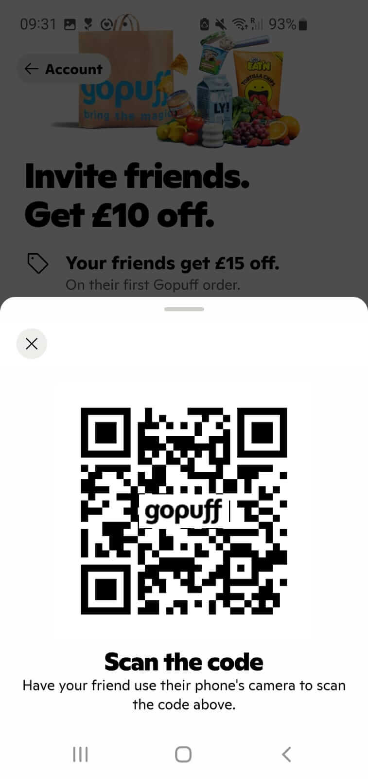 Get £10 off your first Gopuff order over £25 using promo code – Fast delivery of groceries, snacks, and essentials.