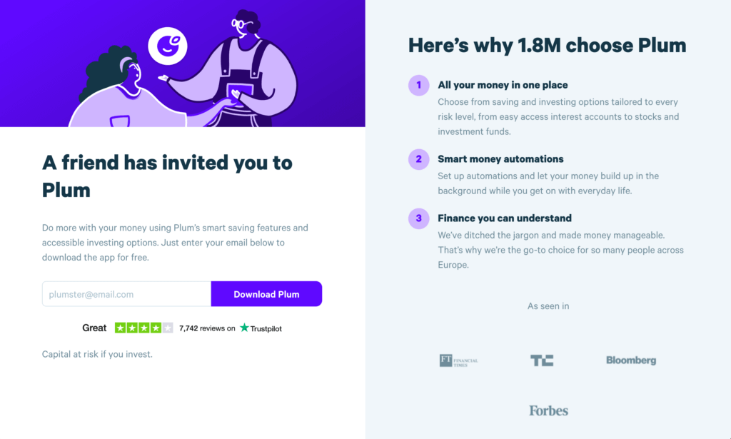 Step-by-step guide to setting up a weekly direct debit with Plum for bank switch bonuses
