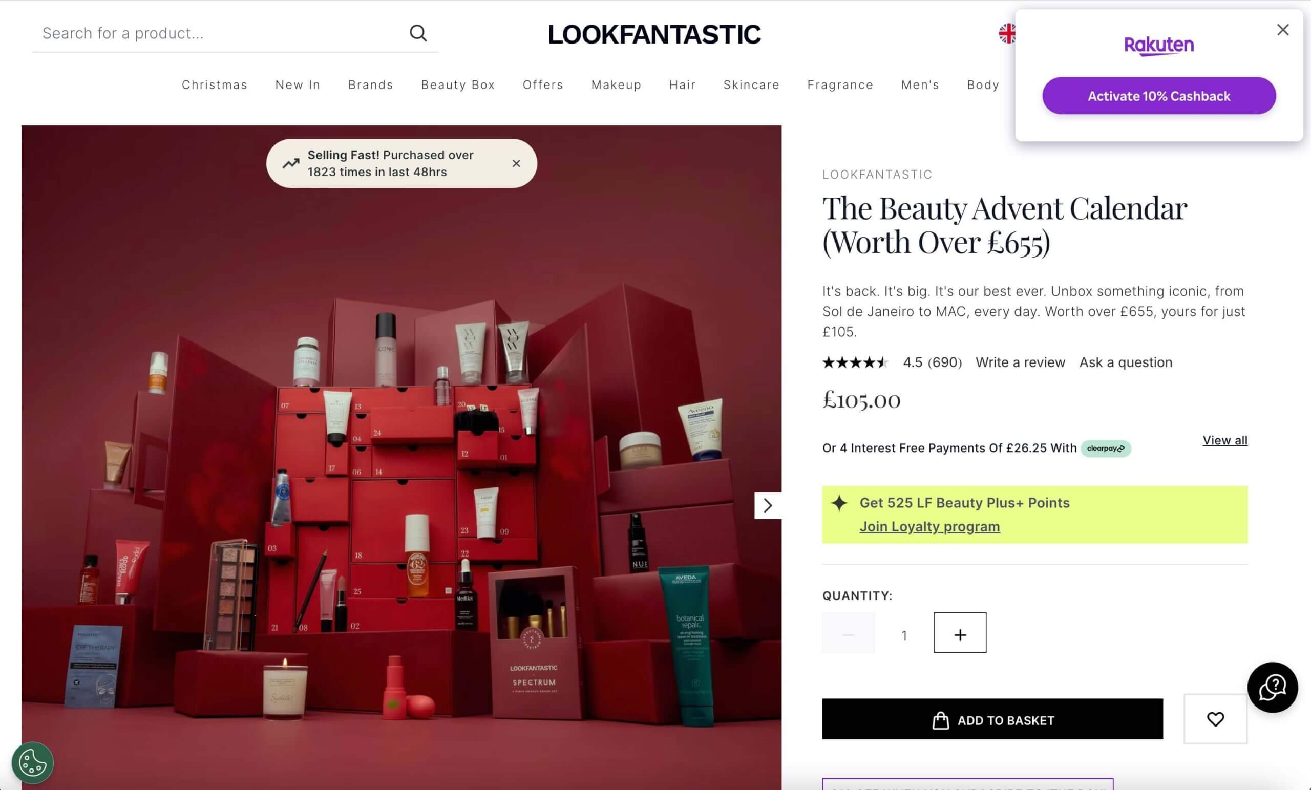 lookfantastic The Beauty Advent Calendar for £50 with these hacks