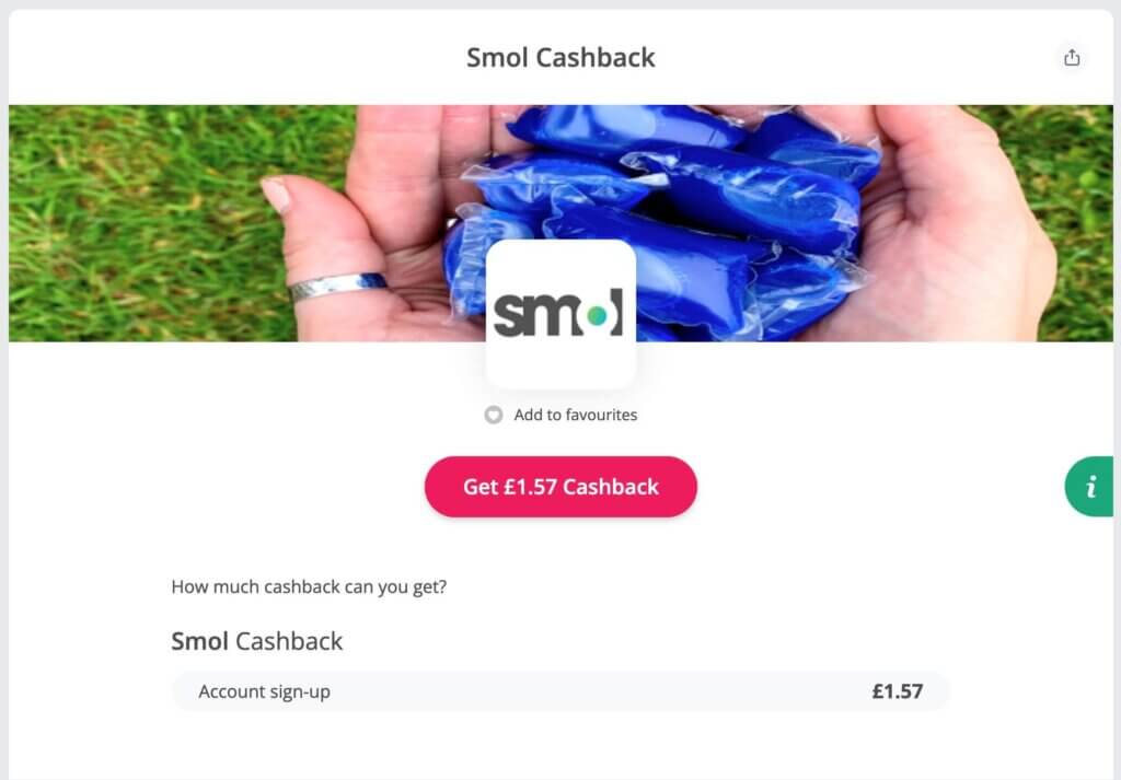 Smol Get Paid to Try – 9 Free Washes + 57p Profit