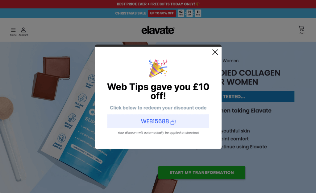 Elavate discount code £10 off first order – Elavate referral offer for new customers