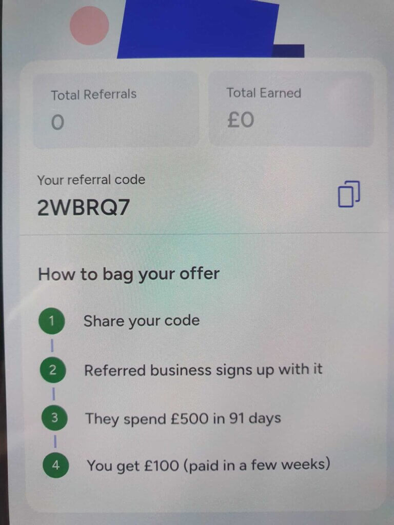 Tide referral code 2WBRQ7 and share a £200 reward