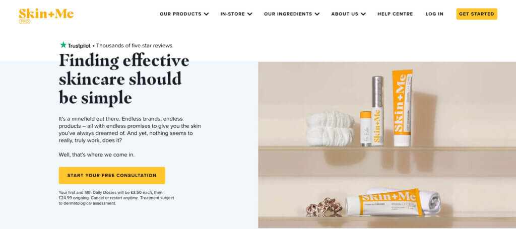 Skin + Me Discount Code £3.50 – First & Fifth Month Offer