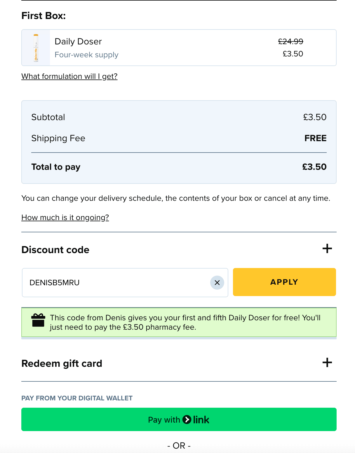 Best skin+me new user offer