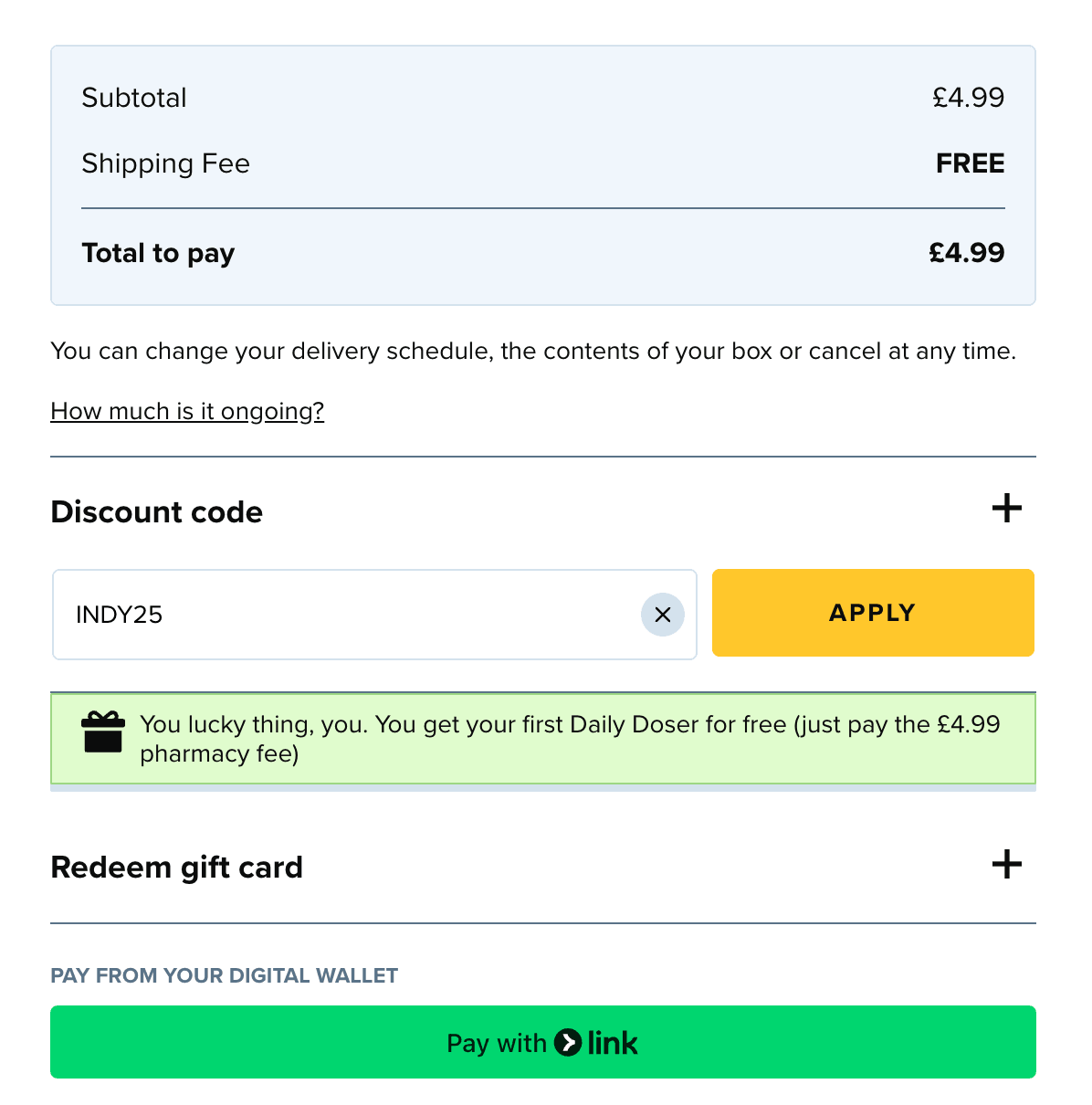 Classic Skin and me new user discount offer