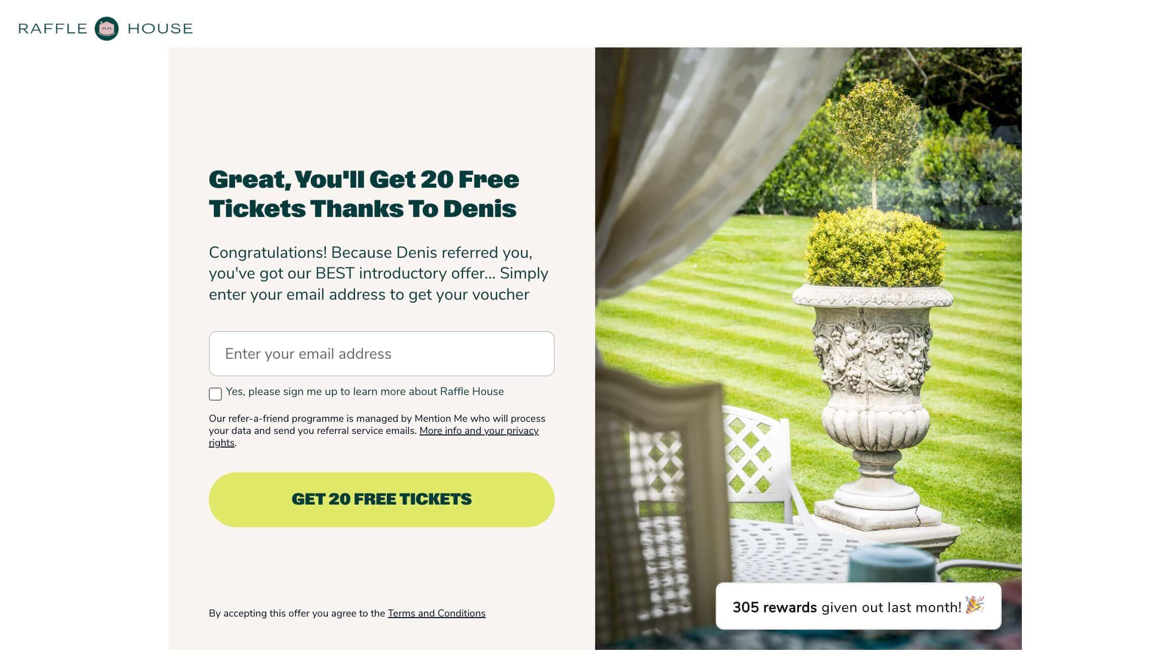 Raffle House Discount Code: Get 20 Free Tickets (UK Offer)