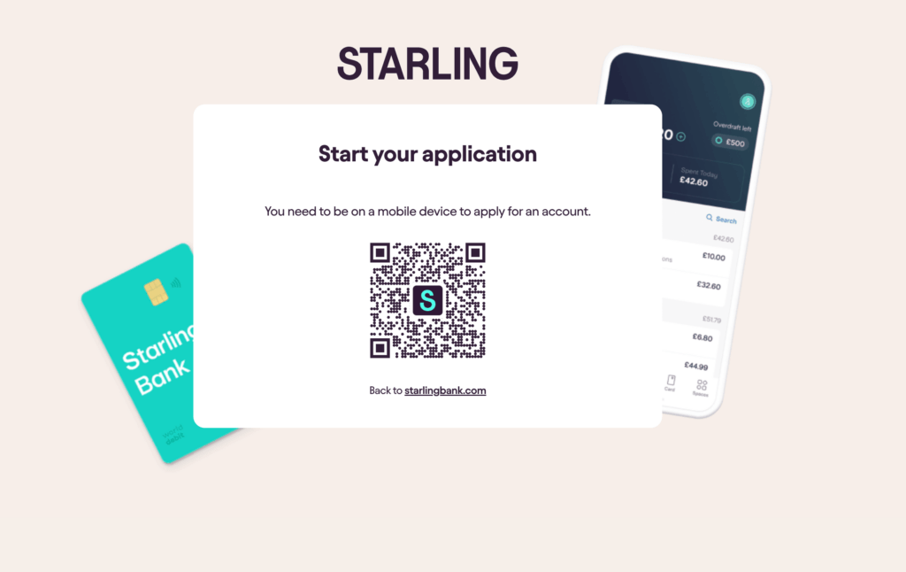 Use the Starling referral code YGLTT6G to get £25 when opening a new account. Simply sign up and make one card payment, even just £0.01, to qualify.