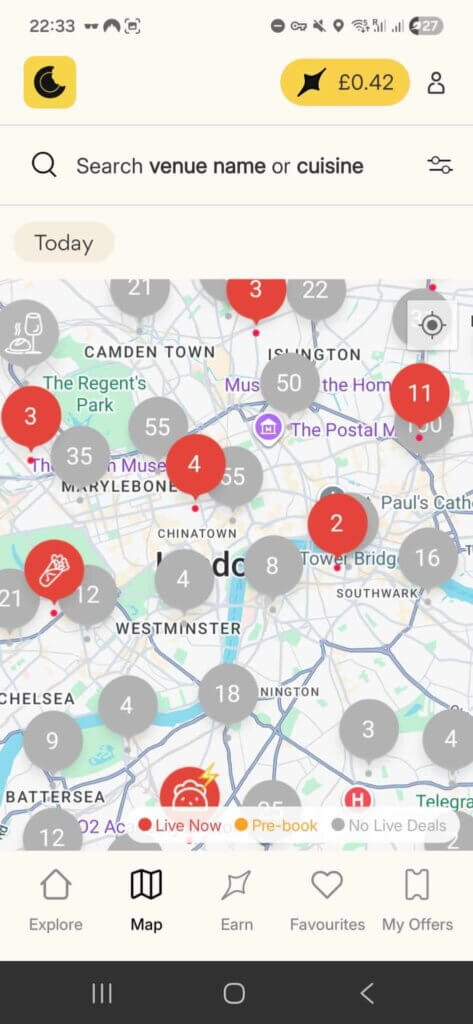 EatClub London - discount on restaurants