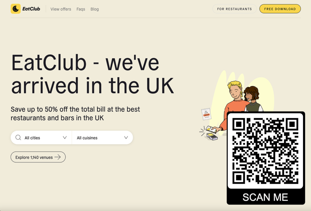EatClub Promo Code London: Get £20 Off Your First Meal