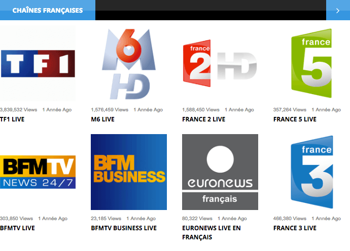 French tv channels