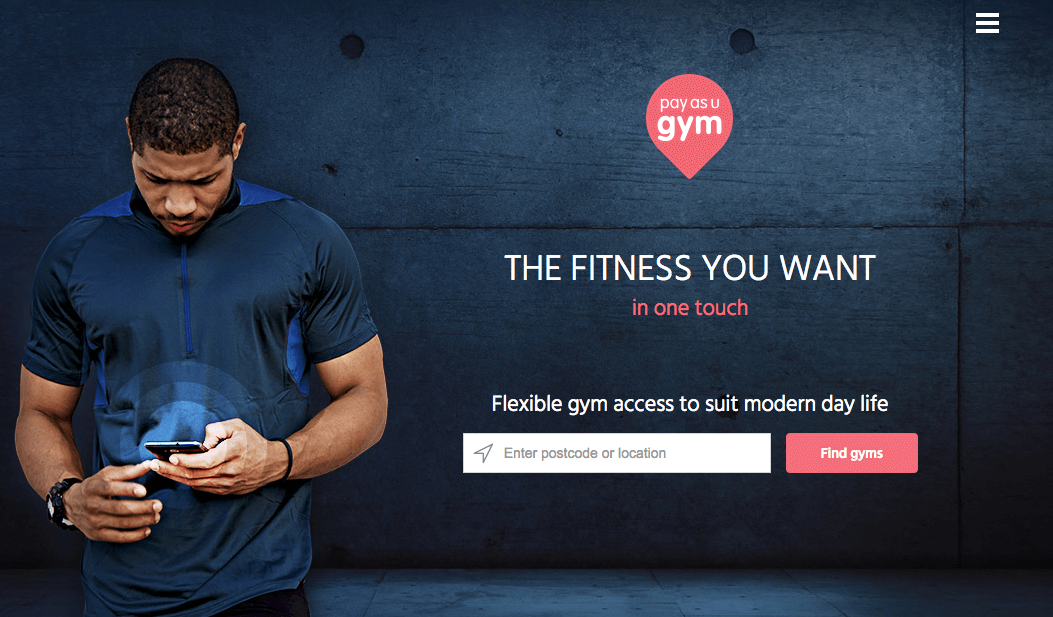 pay as you gym website