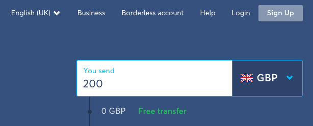 Transferwise referral discount, first free transfer. No ...