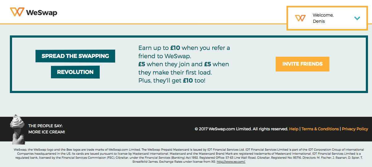 Weswap Invite Code For Free Money 10 Bonus - 