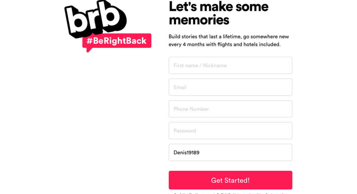 Be right back referral code Denis19189