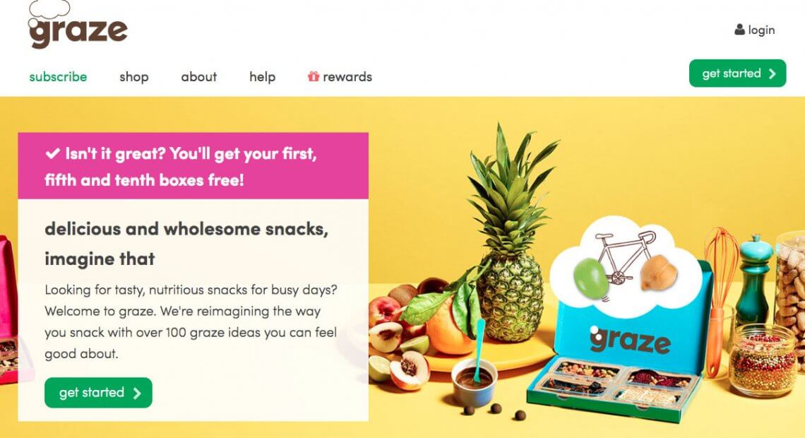 Graze referral code DENISB4QU - get your 1st, 5th and 10th graze boxes free