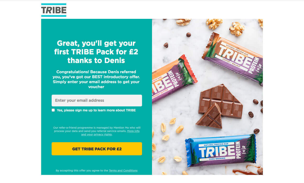 TRIBE referral code, try your first Tribe pack for £2 at weraretribe.co