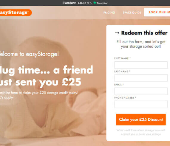 EasyStorage referral code - Get your EasyStorage discount code with this refer a friend invite