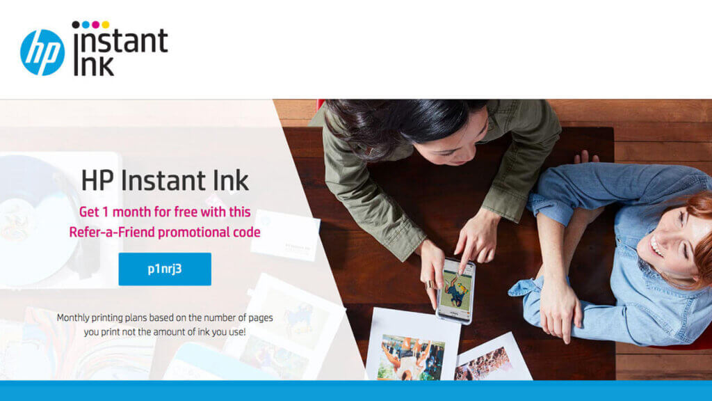 HP Instant Ink referral code - Instant Ink with + 1 month extra with this referral code
