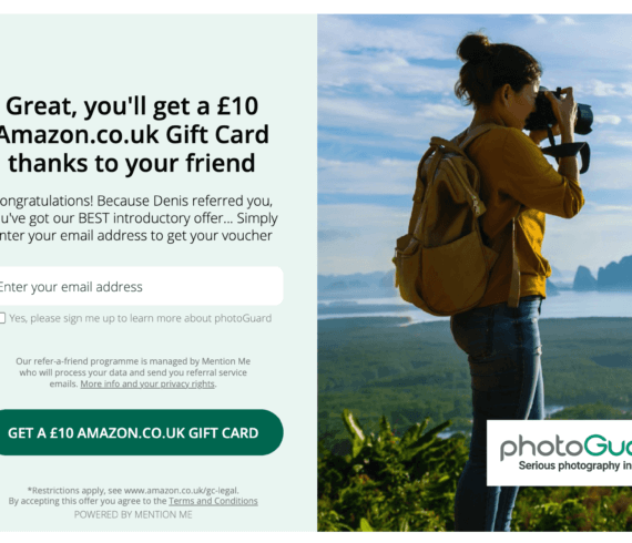 How to get a photoGuard referral code with the refer a friend offer - 2021