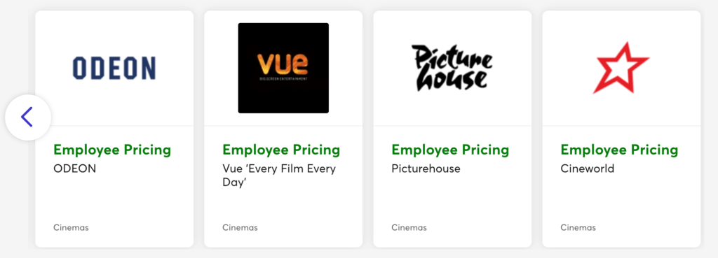 Cheap cinema tickets at employee price