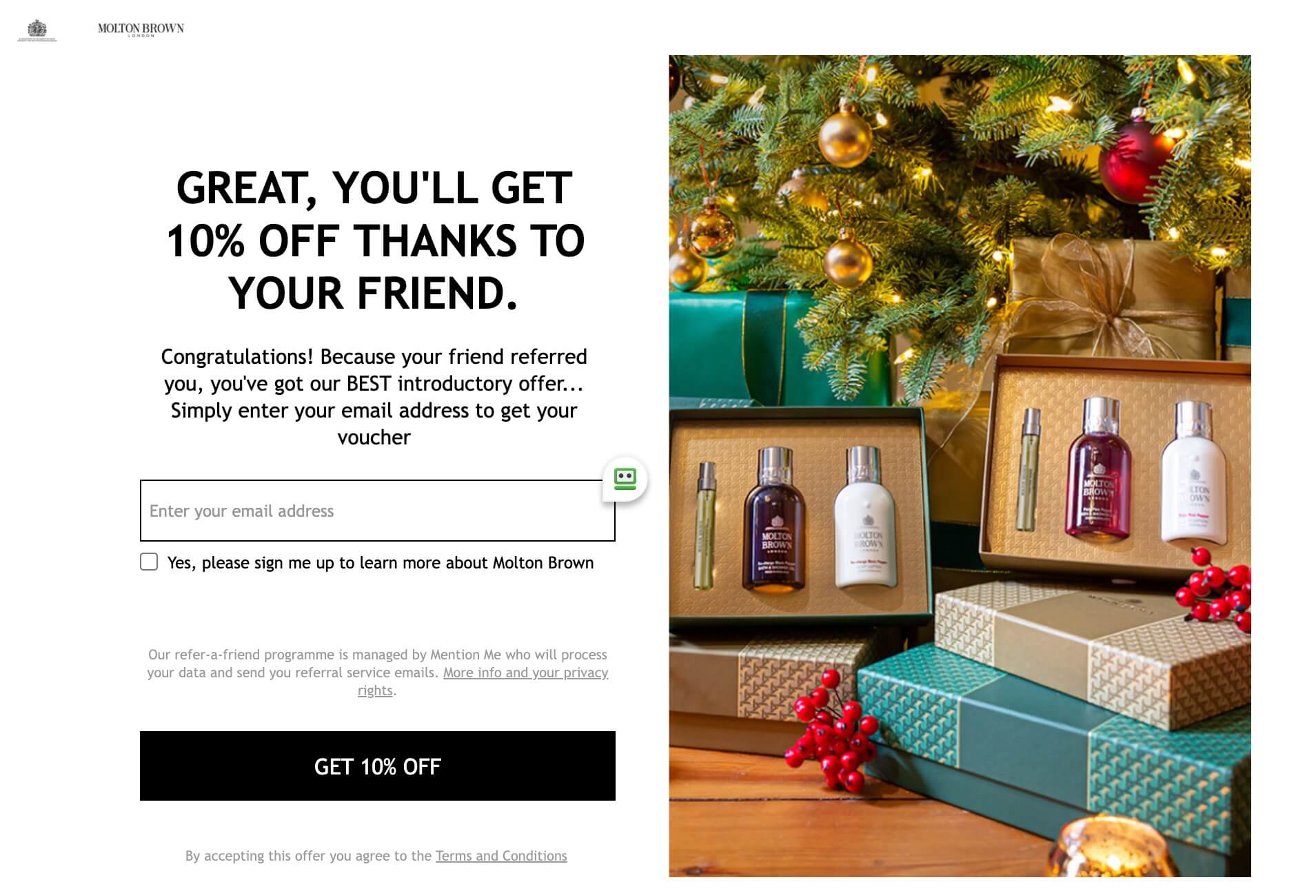 Molton Brown promo code, 10 off with this referral code + 9 cashback