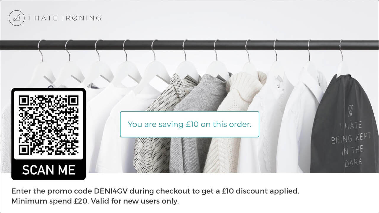I Hate Ironing London prices - £10 discount