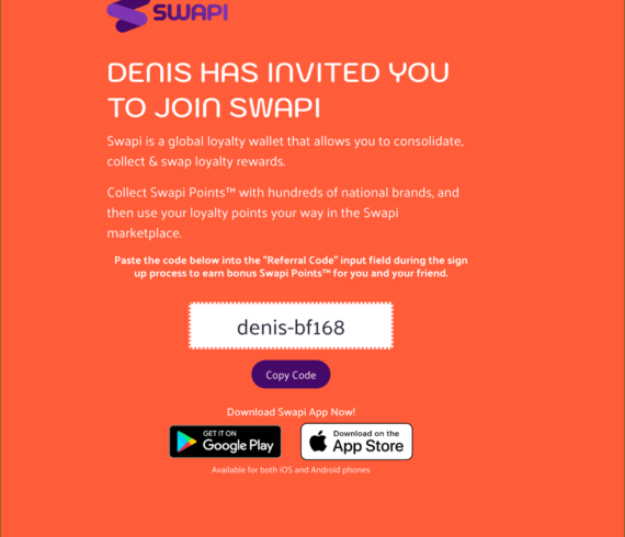 Swapi referral code 2022, sign up bonus 300 swapi points bonus extra