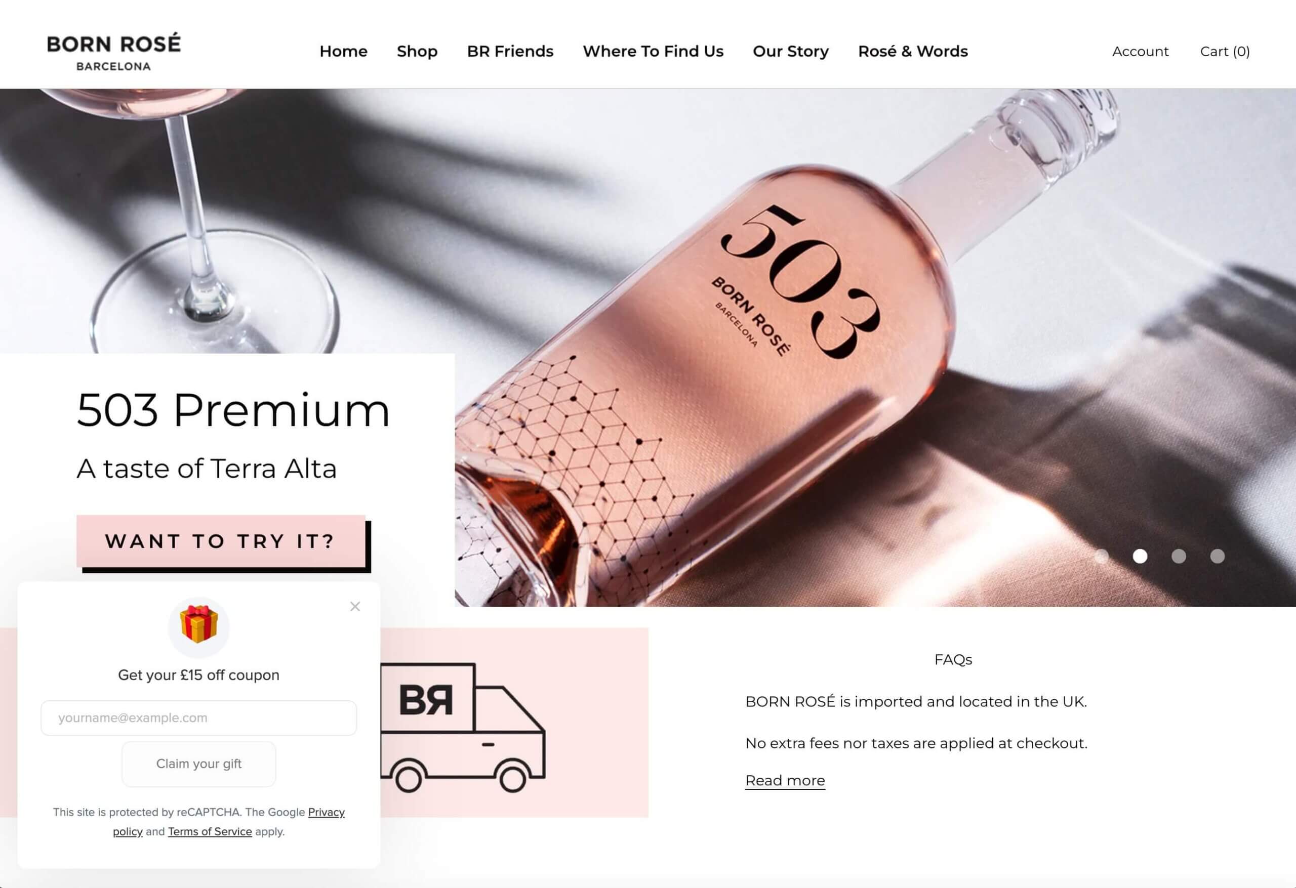 Born Rosé Barcelona discount code 15 GBP off discount [referral code]